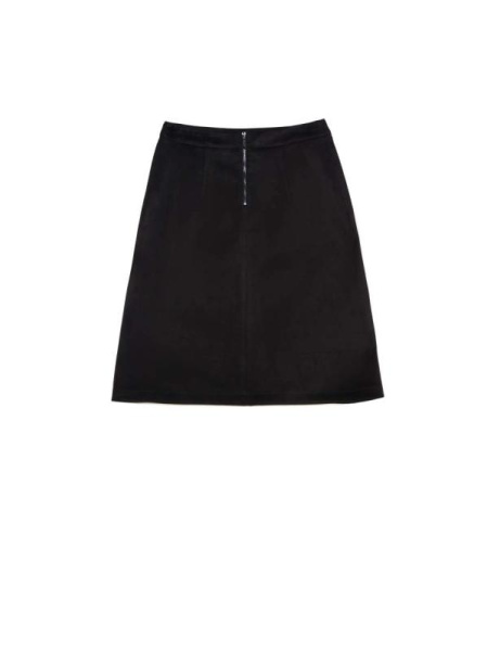 Замшевая юбка А-силуэта c рельефными линиями DESIRE