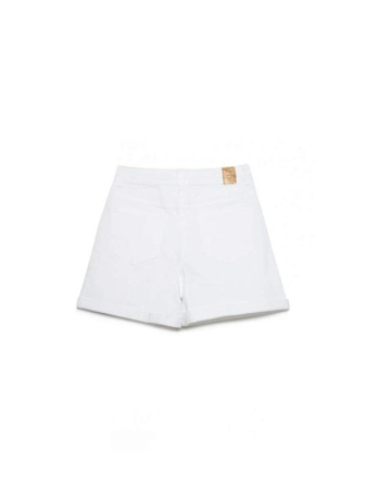 Джинсовые шорты A-силуэта с высокой посадкой CON-244 || Шорти джинсові жін. CE CON-244, р.170-102, white