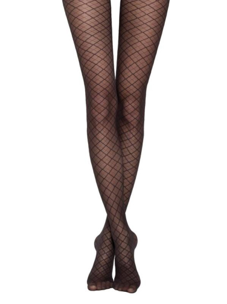 Колготки з геометричним малюнком AFINA