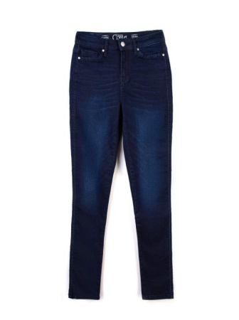 Ультракомфортные джинсы Skinny с высокой посадкой CON-82 Lycra || ВД Брюки джинсові жін. CE CON-82, р.164-98, темно-синій