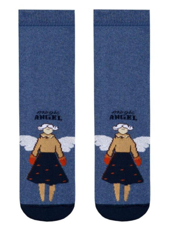 Носки дет. CK ВЕСЕЛЫЕ НОЖКИ (махровые, антискольз.) 17С-45СП, р.16, 291 джинс || Шкарпетки дит. ВЕСЕЛІ НІЖКИ (махрові, проти ковзання) 17С-45СП, р.18, 295 бежевий