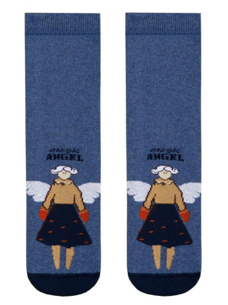 Носки дет. CK ВЕСЕЛЫЕ НОЖКИ (махровые, антискольз.) 17С-45СП, р.16, 291 джинс