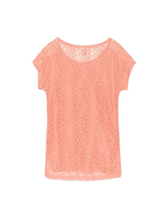 Футболка со спинкой из кружева LD 527 || ВТЖ Джемпер жін. CELG LD 527, р.158,164-92, персик
