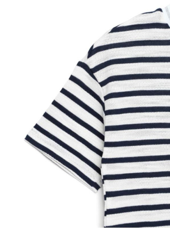 Футболка в полоску с разрезами по бокам LD 721 || ВТЖ Джемпер жін. CE LD 721, р.170-96, синій