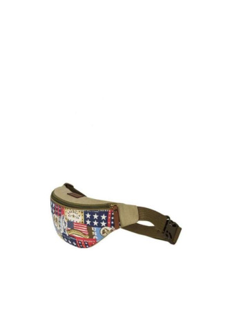 Сумка - Бананка На Пояс Exodus Canvas America Бежевый P2107Ex884 || Сумка - Бананка На Пояс Exodus Canvas America Бежевый P2107Ex884