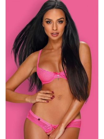 Комплект Obsessive Alabastra set  Неоново-розовый