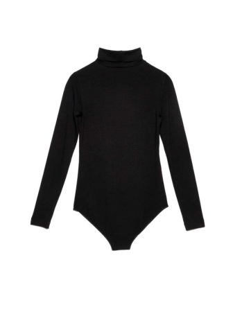 Базовая боди-водолазка из вискозы LBD 1029 || Боді жін. CE LBD 1029, р.164-100-106, black