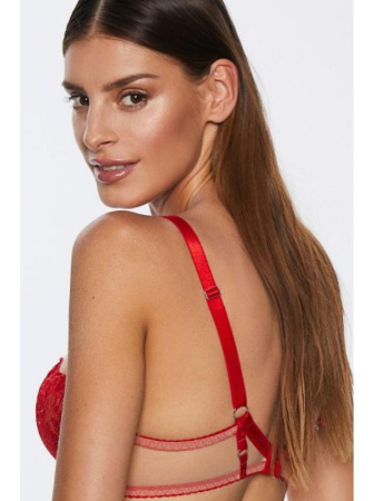 Бюстгальтер push up Kinga Mind Love PU-795 Красно-телесный || Бюстгальтер push up Kinga Mind Love PU-795 Красно-телесный