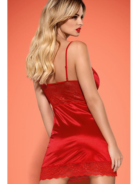 Комплект Obsessive Lovica chemise Красный