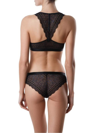 Кружевное бюстье с люрексом MONIKA LBE 819 || Бюстьє жіноче CE MONIKA LBE 819, р.170-92, nero-navy