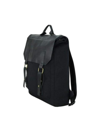 Рюкзак Унисекс Exodus Leather Canvas Черный R0503Ex011 || Рюкзак Унисекс Exodus Leather Canvas Черный R0503Ex011