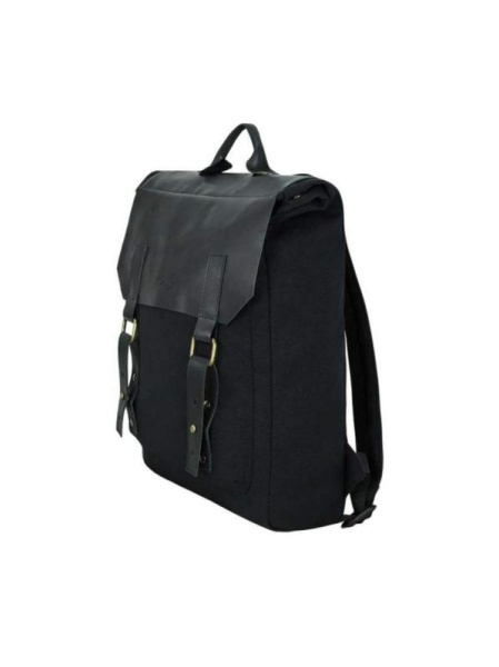 Рюкзак Унисекс Exodus Leather Canvas Черный R0503Ex011