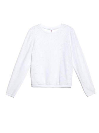 Ультракомфортный фактурный свитшот LD 888 || Джемпер жін. CE LD 888, р.170-84, white