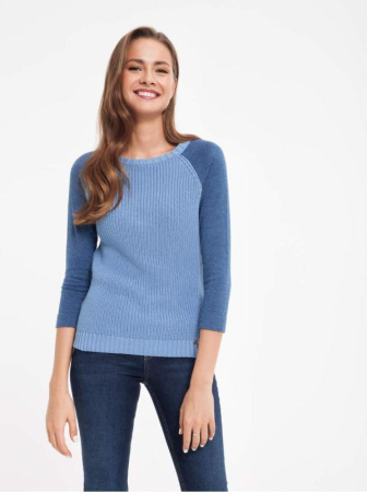 Ультракомфортный джемпер из хлопковой пряжи 027