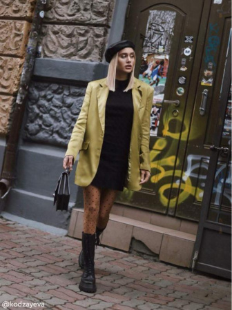 Колготки с рисунком &quot;точки&quot; POIS, р.5, Bronz || Колготки з малюнком &quot;точки&quot; POIS, р. 5, Bronz