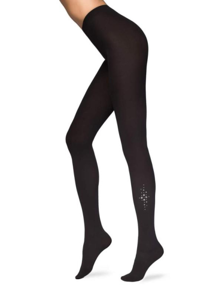 Колготки з розсипом зі стразів CRISTAL Lycra, р. 4, Nero Колготки з розсипом зі стразів CRISTAL Lycra, р. 4, Nero