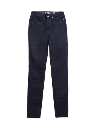 Джинсы skinny c высокой посадкой и премиальным покрытием под кожу CON-172N || Брюки джинсові жін. CE CON-172N, р.164-90, deep navy