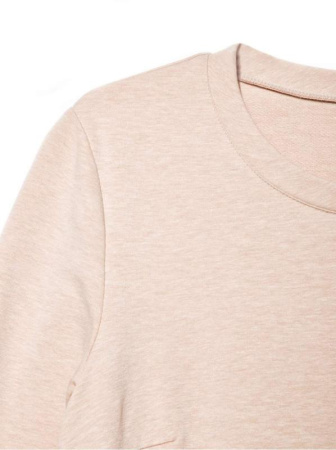 Стильная туника с имитацией рубашки 831 || Туніка жін. CE LTH 831, р.170-84-90, beige