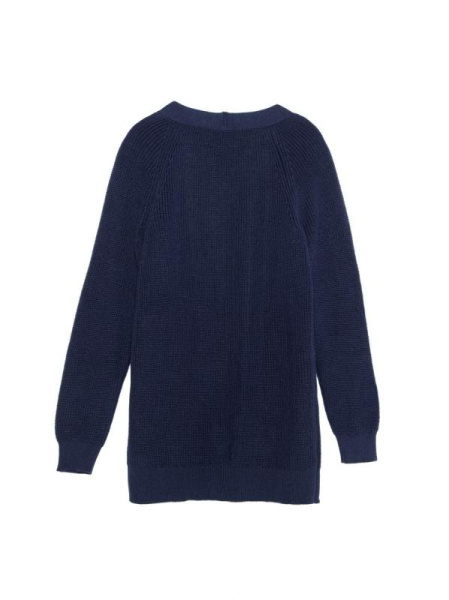 Удлиненный кардиган из итальянской пряжи с вискозой и хлопком LDK 076