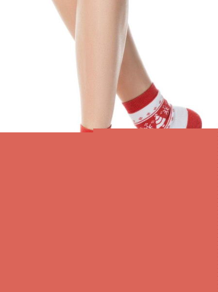 Носки жен. хлопковые Conte COMFORT (махровые) 7С-47СП, р.23, 080 белый-красный