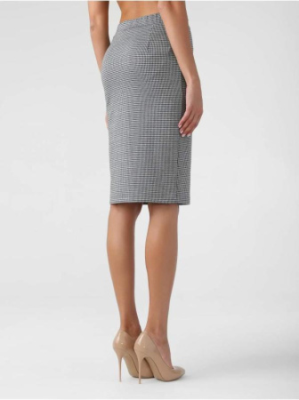 Классическая юбка-футляр с рисунком &quot;гусиная лапка&quot; MISS CHIC || Спідниця жін. CE MISS CHIC, р.164-106, grey-ivory check