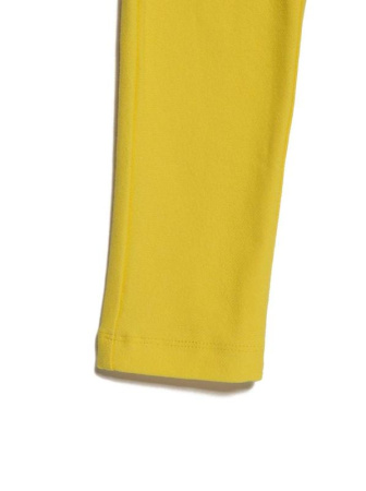 Джеггинсы с карманами из пайеток PINA, р.122-60, yellow || Джеггинсы с карманами из пайеток PINA, р.122-60, yellow