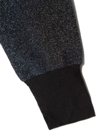 Джемпер с мерцающим блеском и брошью 837 || Джемпер жін. CE LD 837, р.170-88, Nero