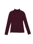 Классическая водолазка в рубчик из вискозы премиального качества LD 1028 || Джемпер жін. CE LD 1028, р.170-100, grape wine