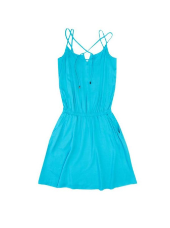 Легкое платье на завязках LPL 743 || ВТЖ Плаття жін. CE LPL 743, р.164-96-102, бірюза