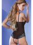 Боди LivCo Corsetti Tenzin Черно-бирюзовый Боди LivCo Corsetti Tenzin Черно-бирюзовый
