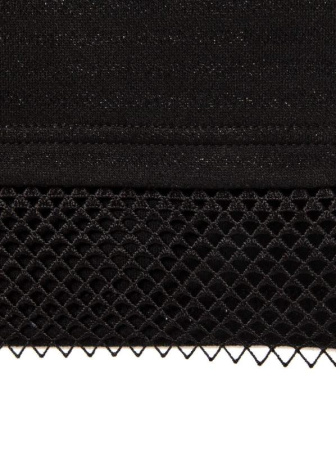 Ультрамодный джемпер с элегантным сетчатым кружевом 829 || Джемпер жін. CE LD 829, р.170-100, Nero