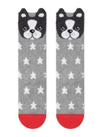 Гольфы дет. CK TIP-TOP (мордашки) 19С-141СП, р.14, 042 серый