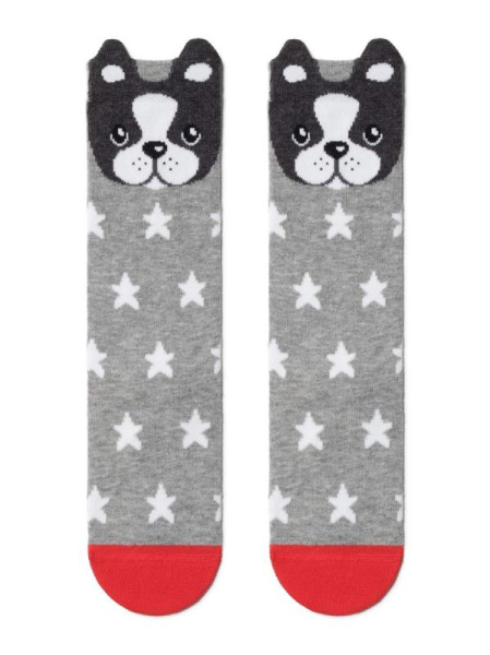 Гольфы дет. CK TIP-TOP (мордашки) 19С-141СП, р.14, 042 серый