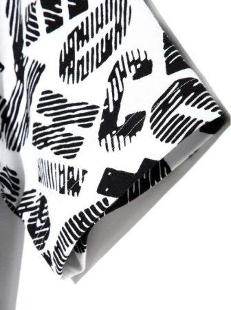 Хлопковая туника с принтом LTH 897 || Туніка жін. CE LTH 897, р.170-88-94, black-white logo