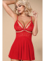 Комплект Obsessive 838-BAB-3 babydoll Красный || Комплект Obsessive 838-BAB-3 babydoll Красный