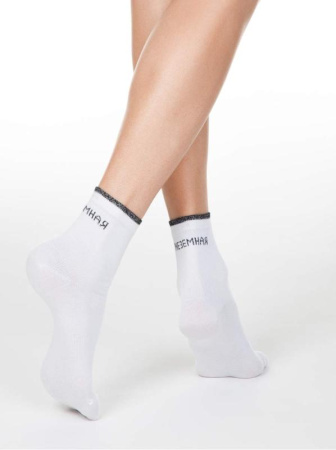 Шкарпетки жін. бавовняні CE FANTASY (люрекс) 15С-21/1СП, р.25, 183 білий