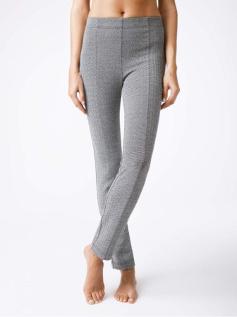 Стильные леггинсы с высокой посадкой и металлическим блеском ALANA, р.170-90, grey