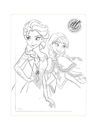 Колготки з малюнками Disney Frozen 20 і вкладишем-розфарбуванням, р. 140-146, Bianco