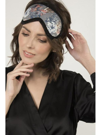 Маска для сна Julimex OP-18 Графитово-черно-белый || Маска для сна Julimex OP-18 Графитово-черно-белый