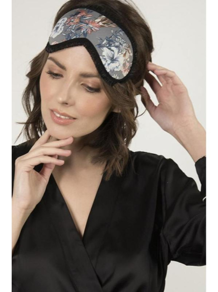 Маска для сна Julimex OP-18 Графитово-черно-белый