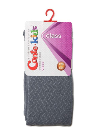 Колготки детские Conte Kids CLASS 7С-31СП, р.150-152, 300 сірий || Колготки дитячі Conte Kids CLASS 7С-31СП, р. 150-152, 300 сіро-фіолетовий