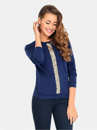 Джемпер LD 626 || ВТЖ Джемпер жін. CELG LD 626, р.158,164-92, темно-синій