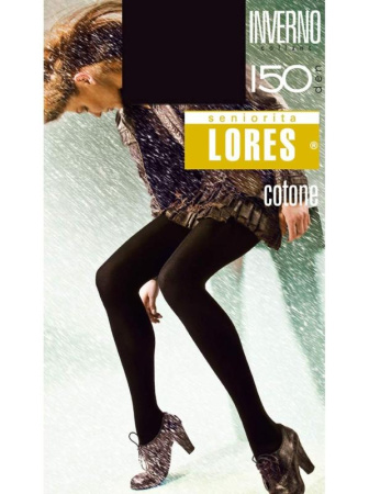Колготы Lores Cotton Inverno 150 den, 5, visone(цвет загара)