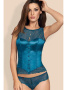 Комплект Obsessive Miamor corset  Бирюза || Комплект Obsessive Miamor corset  Бирюза
