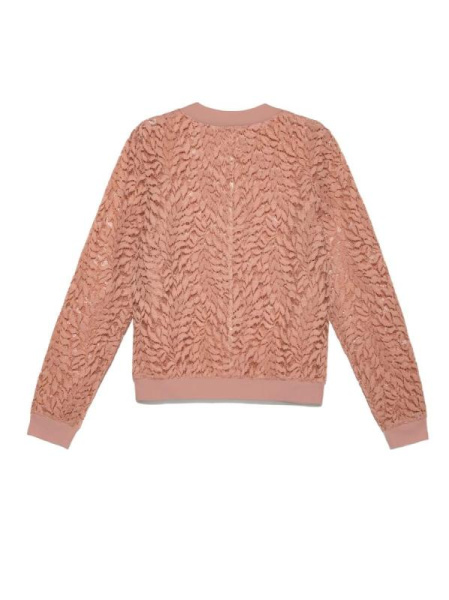 Ультрамодный бомбер из кружева LJ 903