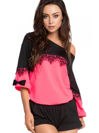 Комплект Pigeon P-637/1  Малиновый с черным