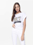 Хлопковая футболка с металлическим принтом LD 924 || Джемпер жін. CE LD 924, р.170-96, white
