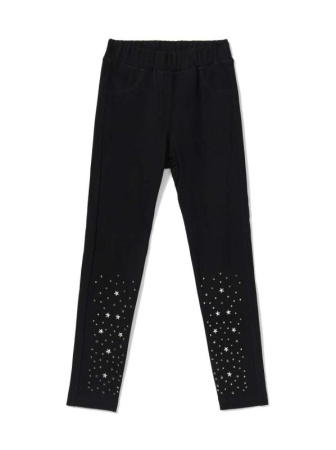 Ультрамодные джеггинсы с россыпью из стразов MINI SILVIA, р.134, 140-72 || Ультрамодні джеггінси з розсипом зі стразів MINI SILVIA, р. 134, 140-72