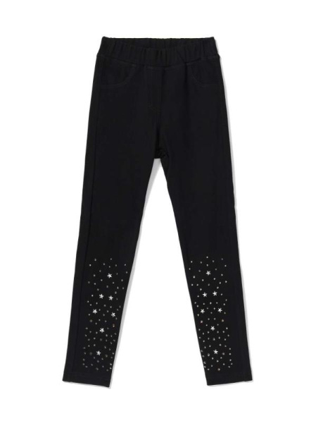 Ультрамодные джеггинсы с россыпью из стразов MINI SILVIA, р.140, 146-76