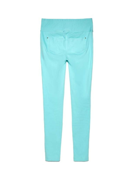 Джеггинсы с низкой посадкой для беременных COSMO BELLY, р.170-98, aqua blue